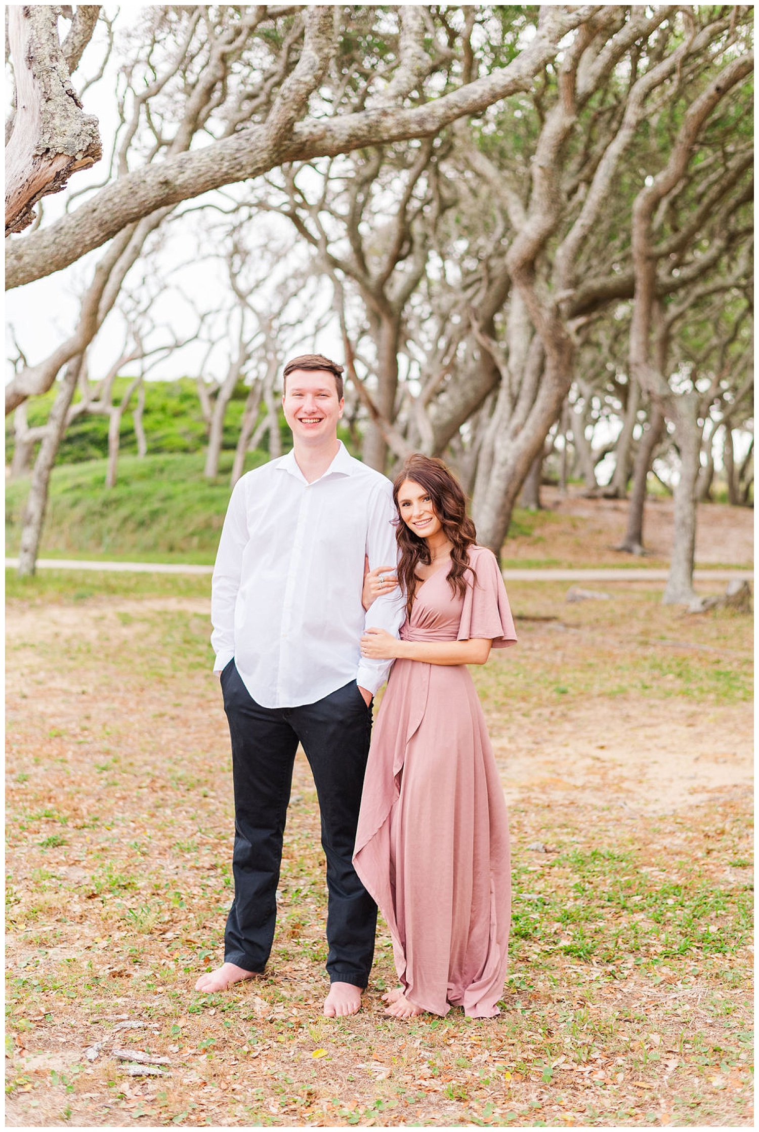 engagement session at Fort Fisher