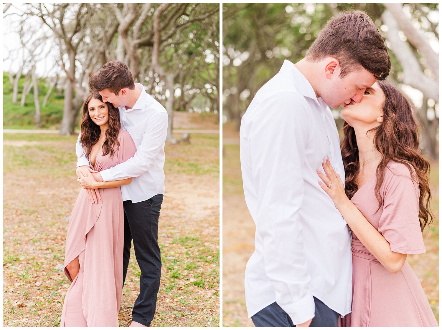 engagement session at Kure Beach