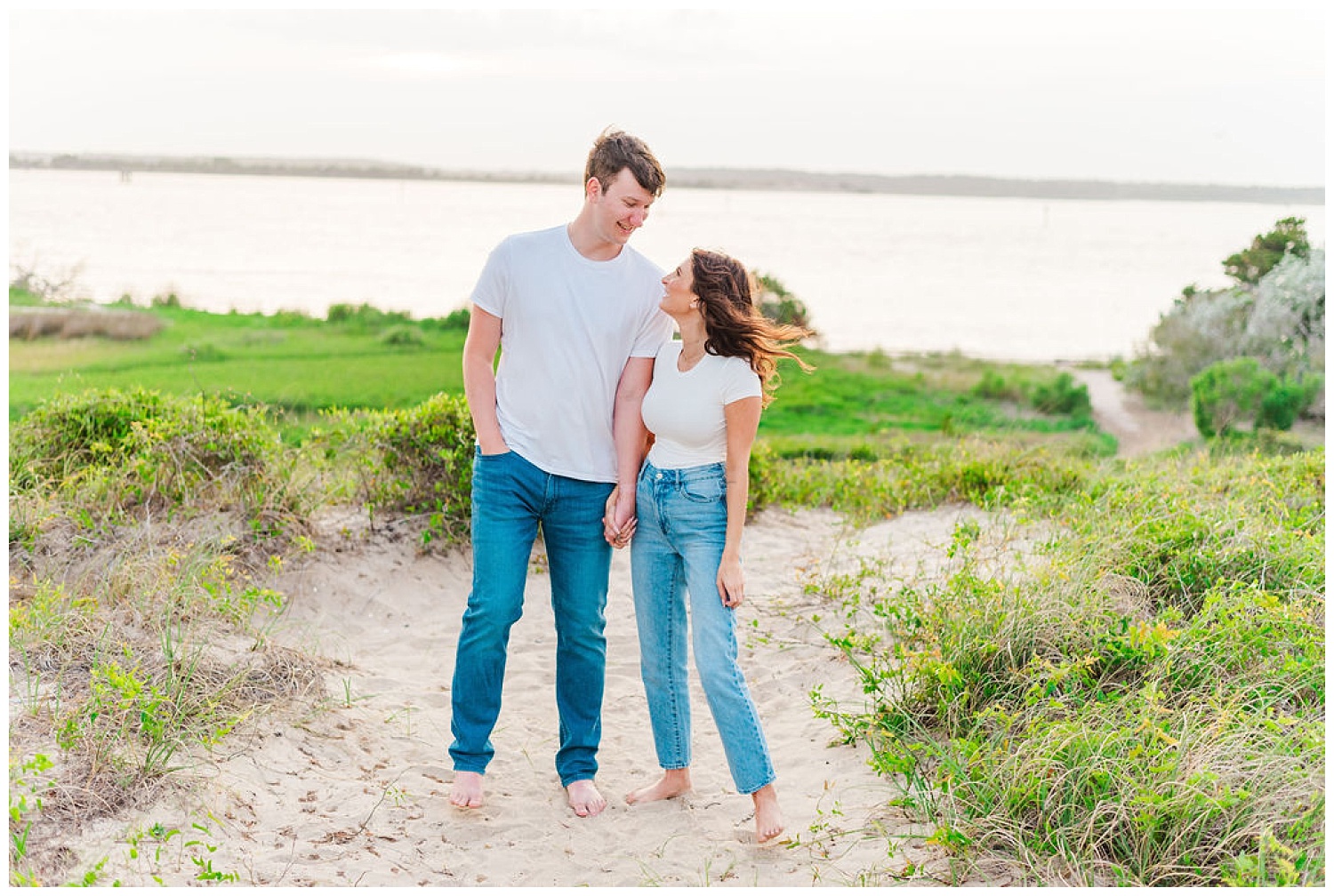 engagement session with Wilmington wedding photographer