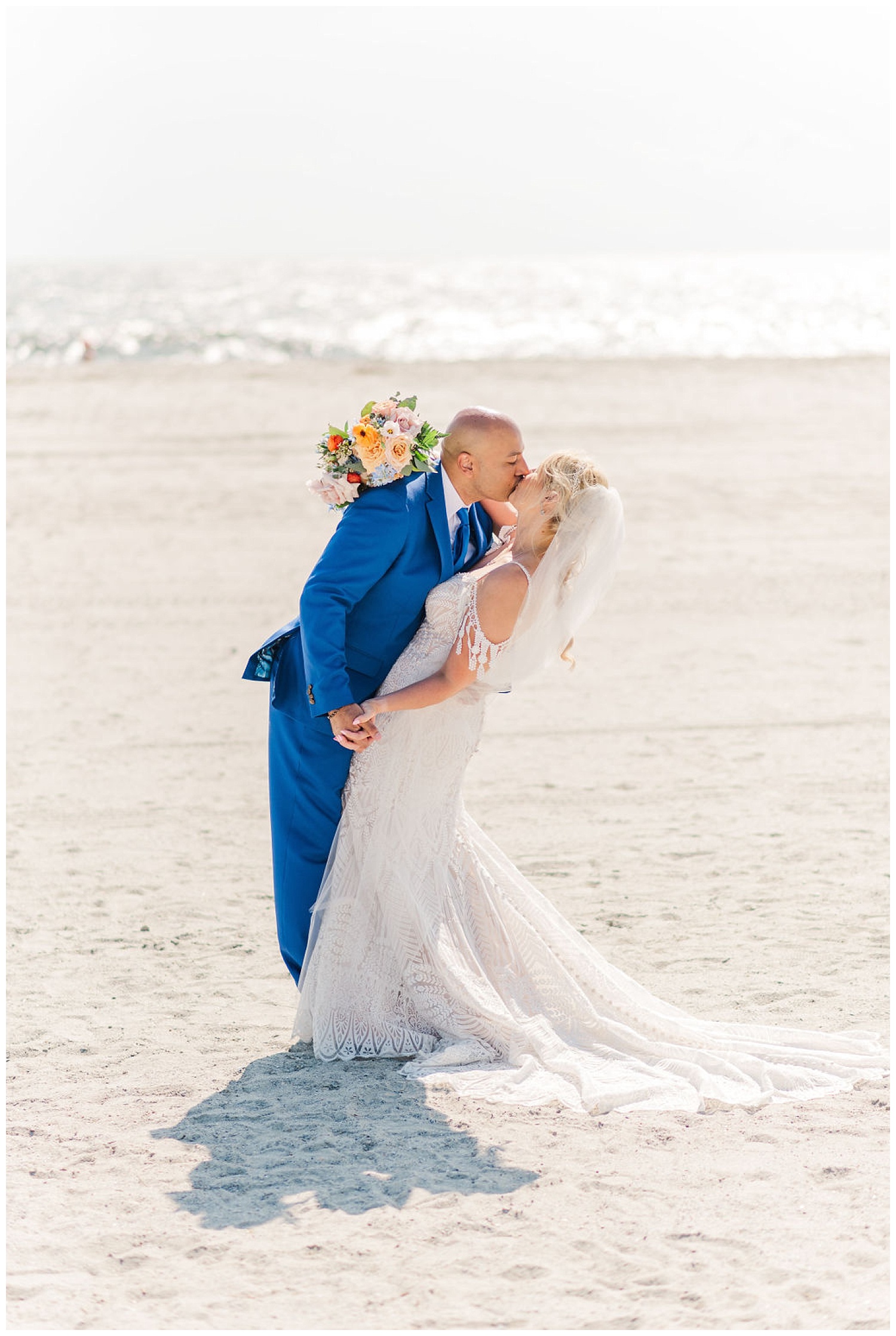 Wilmington North Carolina photographer shooting a wedding couple