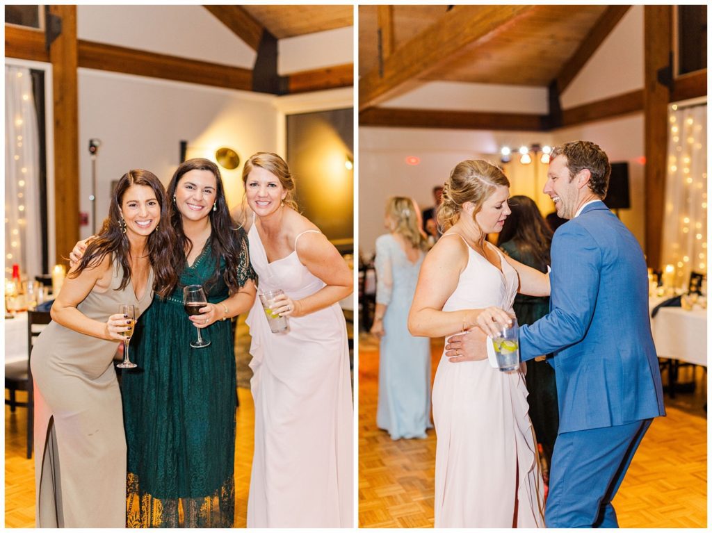 wedding guests dancing at Pine Valley Country Club reception