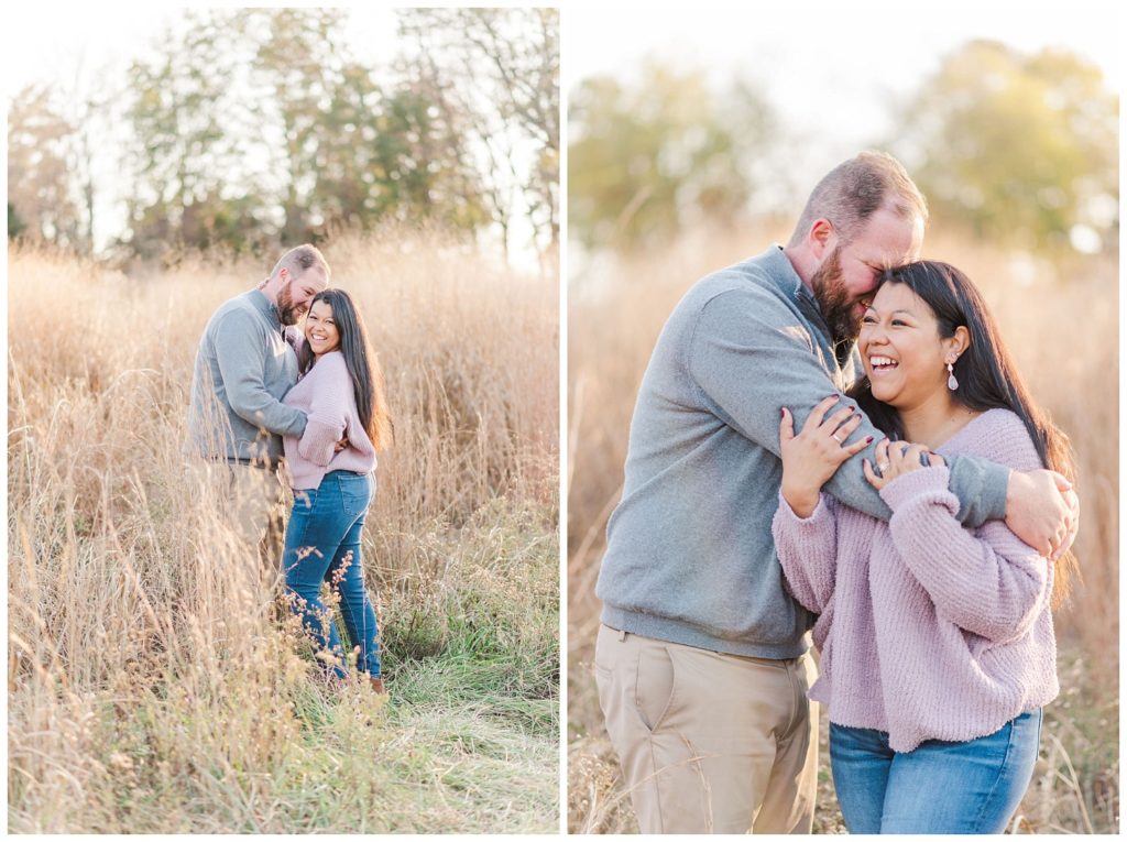 fall engagement session in Winston-Salem