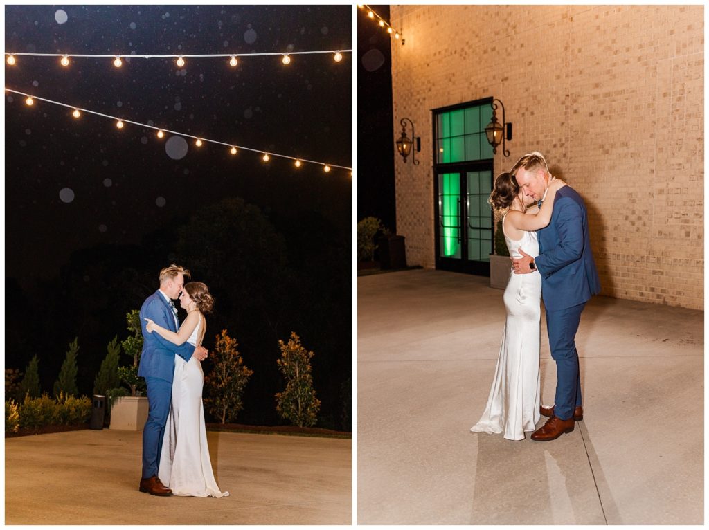 bride and groom have private last dance at The Maxwell wedding venue