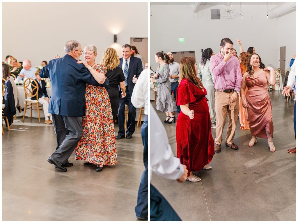 reception dancing at Raleigh wedding venue