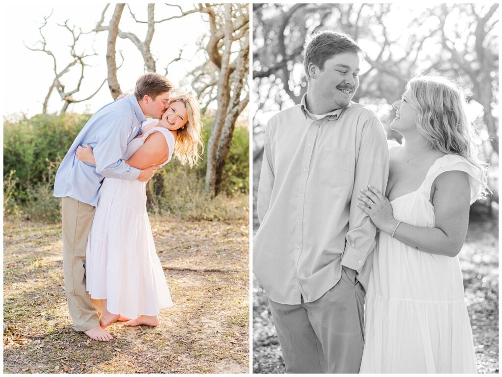 Fort Fisher engagement session at the beach