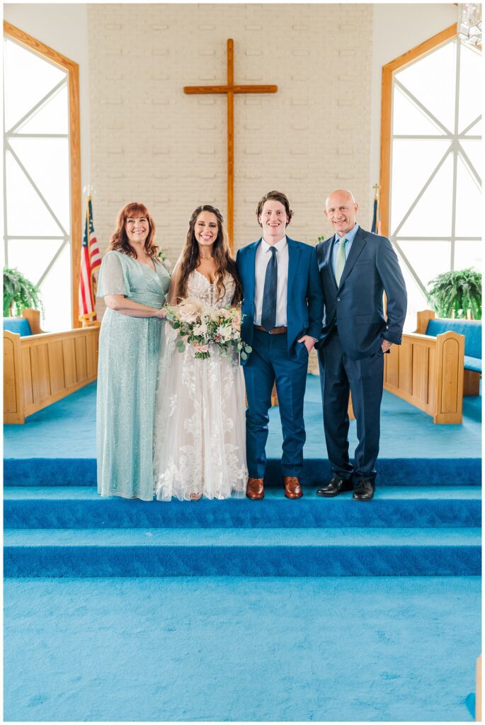 family formals at Ocean Isle wedding chapel