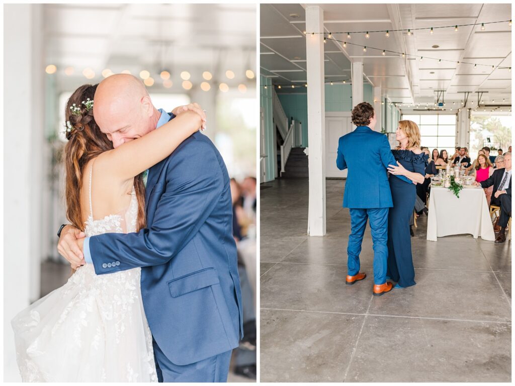 bride and dad's first dance at wedding reception