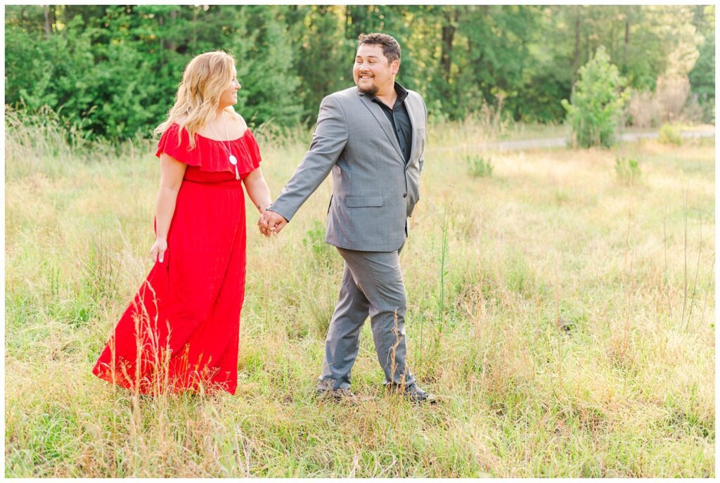 farm engagement session in Fayetteville, NC