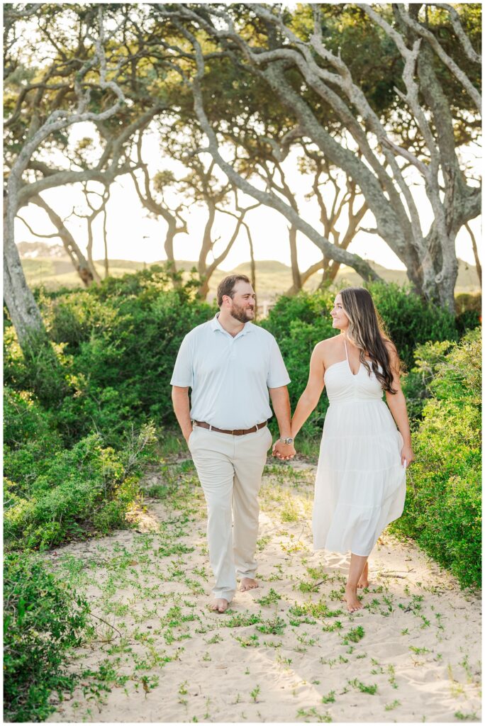 Fort Fisher engagement photographer at Kure Beach session
