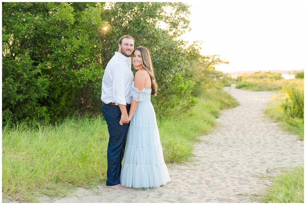 engagement session at Fort Fisher near Kure Beach, NC