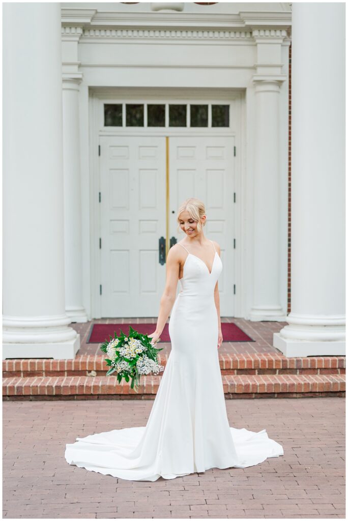 Raleigh wedding photographer at Meredith College bridal session