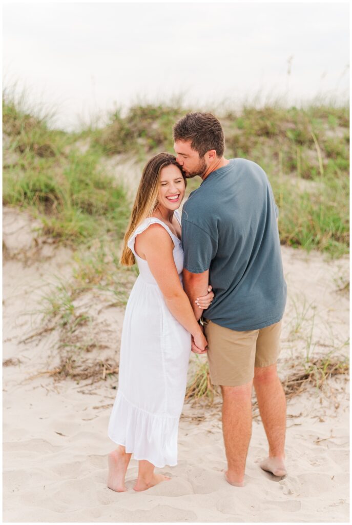 Wrightsville Beach, NC engagement session at golden hour