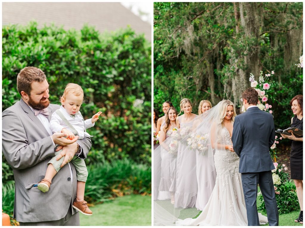 Wilmington outdoor wedding ceremony at Wrightsville Manor