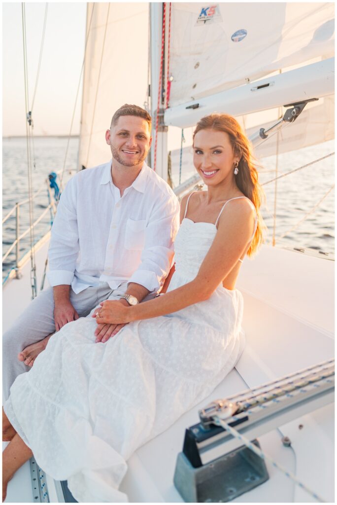 Carolina Beach engagement session on the water