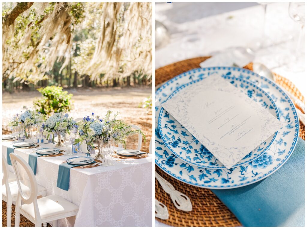 styled shoot wedding at Hewitt Oaks venue in Bluffton, SC