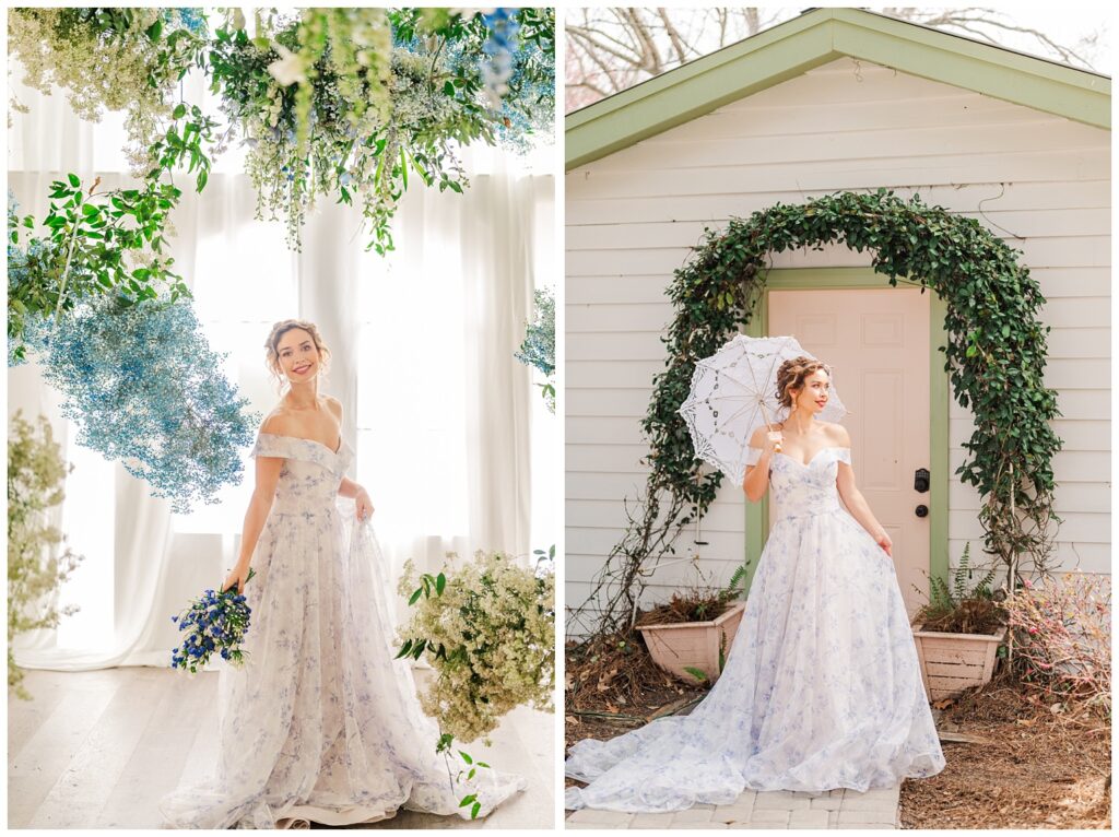Wilmington, NC wedding photographer at styled shoot at Hewitt Oaks venue in Bluffton